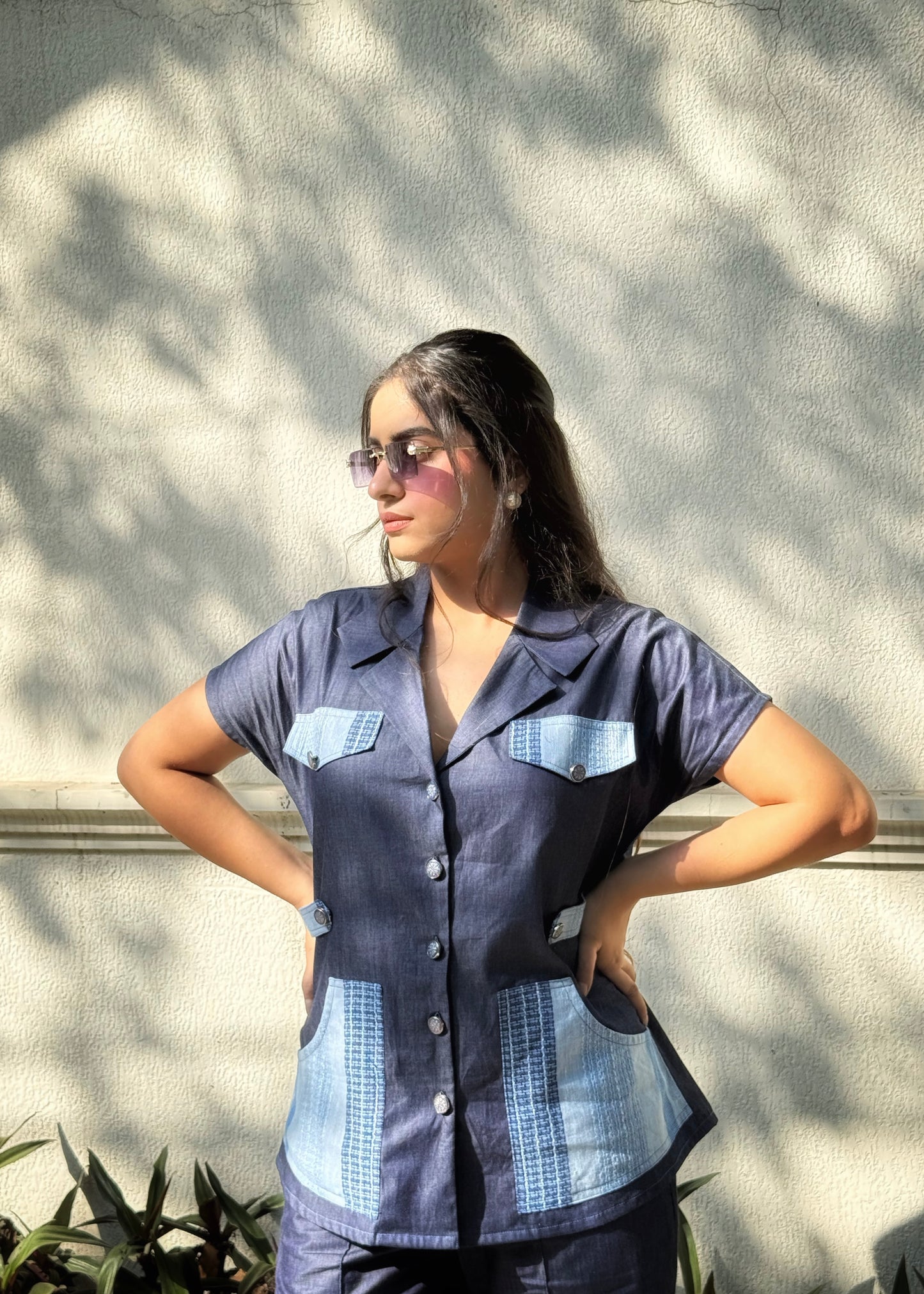 Denim Dial Blazer