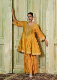 Vyara Mustard Yellow Anarkali Set