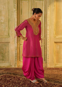 Rayana Fuchsia Pink Dhoti Kurta Set