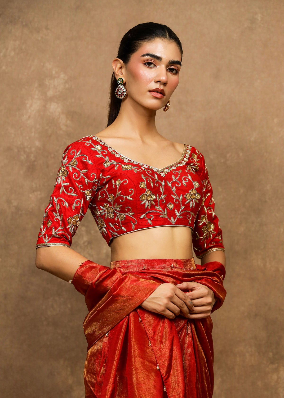 Ayrah Double Drape Saree Set