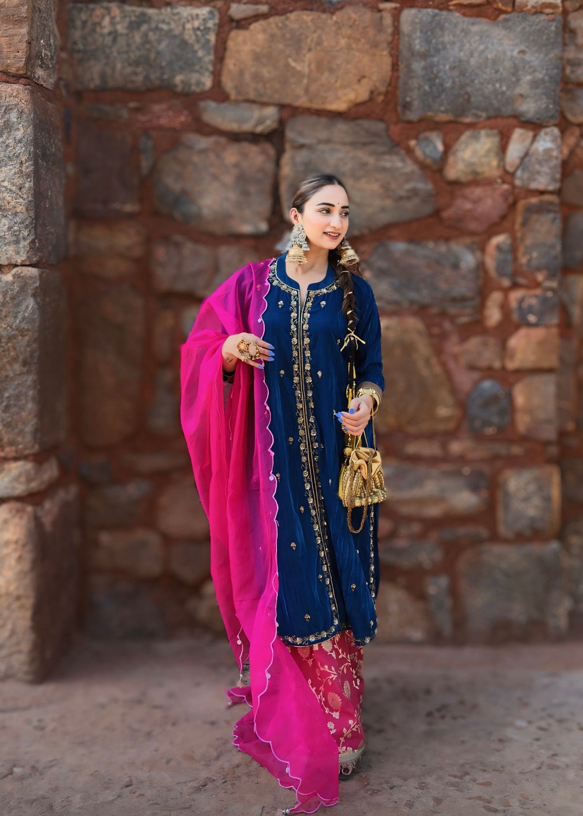 Gargi Singh x Dewaani Velvet Kurta Set