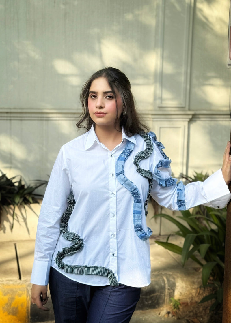 Triocinno Denim Waves Shirt