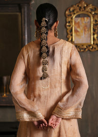 Miraaj Gold Tissue Anarkali Set