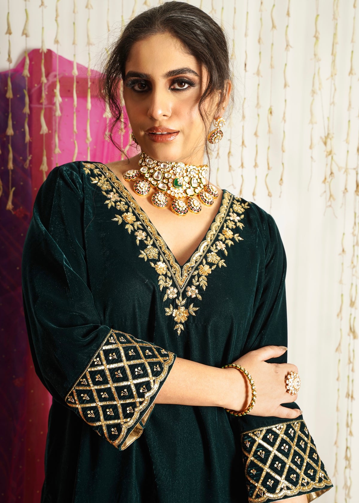 Banno Velvet Kurta Set