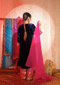 Haseena Silk Velvet Kurta Set