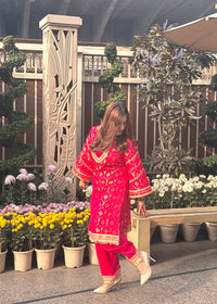 Ishita Bajaj x Gulabo Rani Pink Choga Set