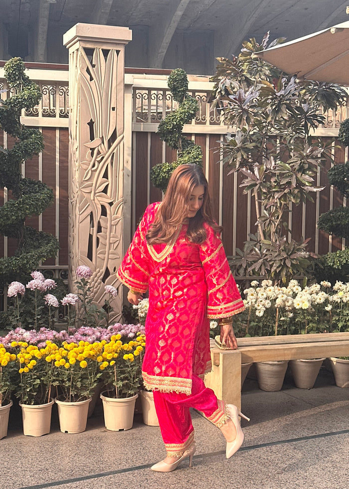 Ishita Bajaj x Gulabo Rani Pink Choga Set