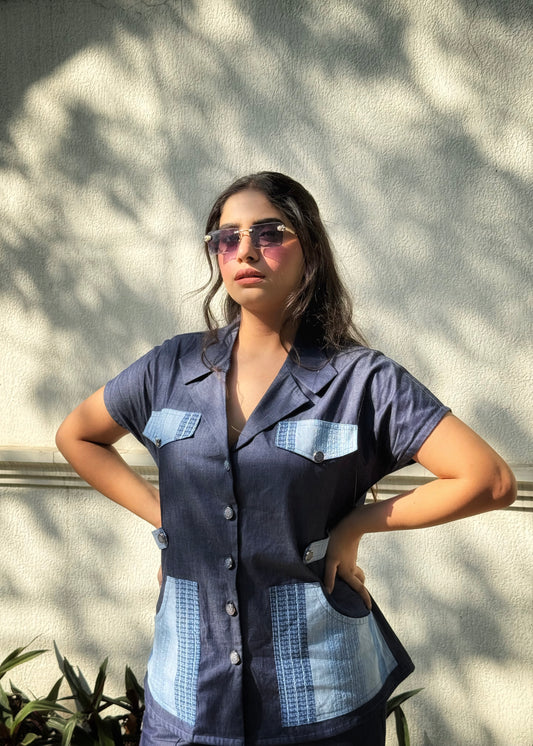 Denim Dial Blazer