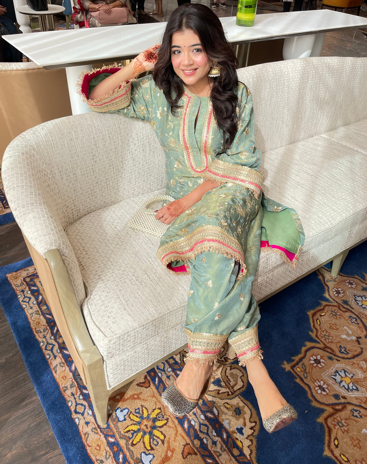 Gaurie Rohatgi x Rubab Green Choga