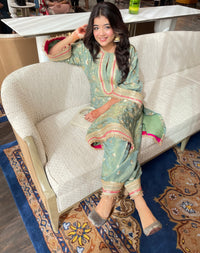 Gaurie Rohatgi x Rubab Green Choga