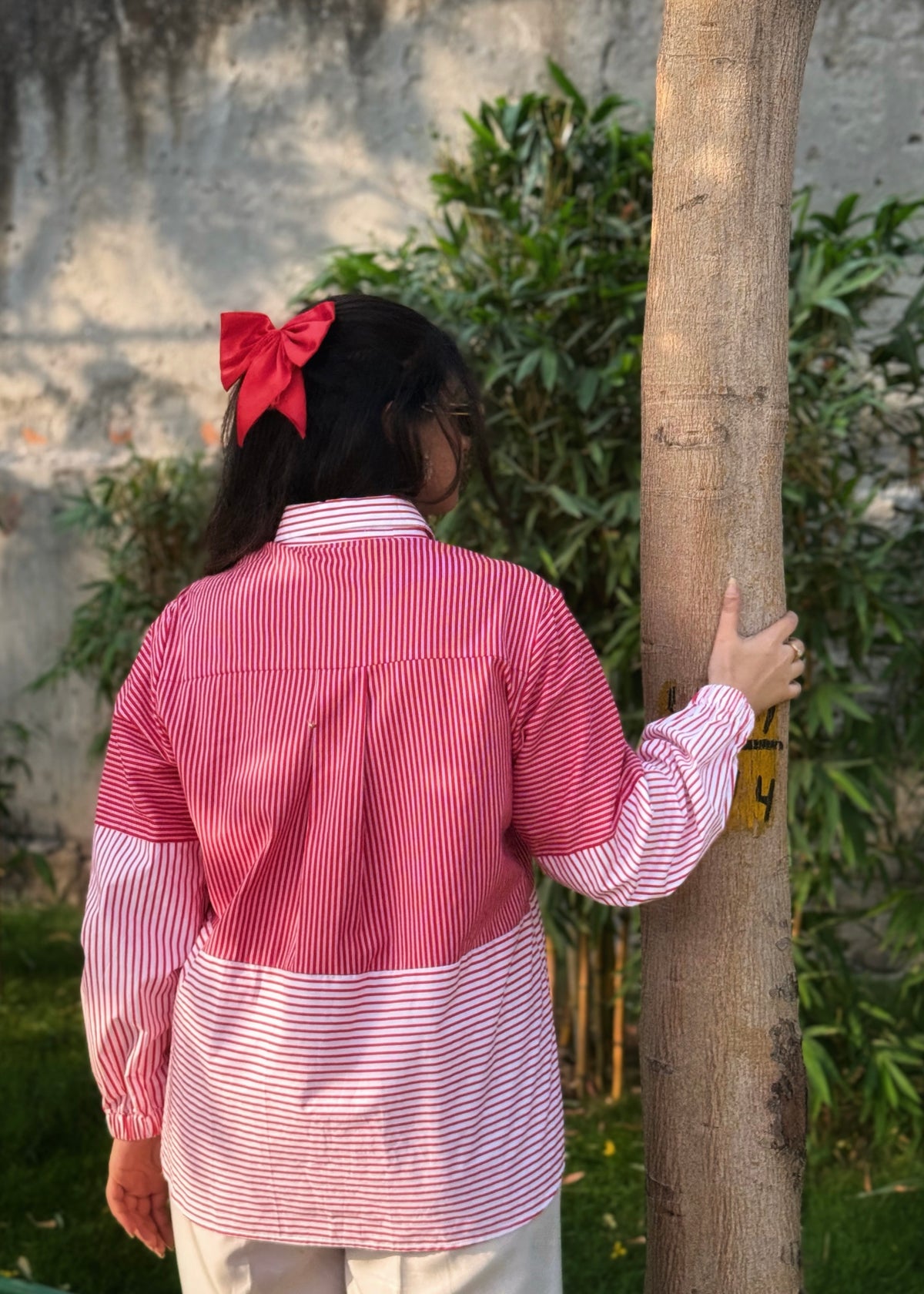 Stripes Switch Red Shirt