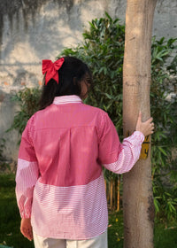 Stripes Switch Red Shirt