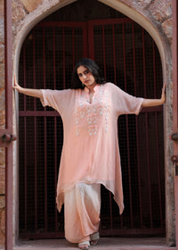Khwaab Pink Ombré Kaftan Set
