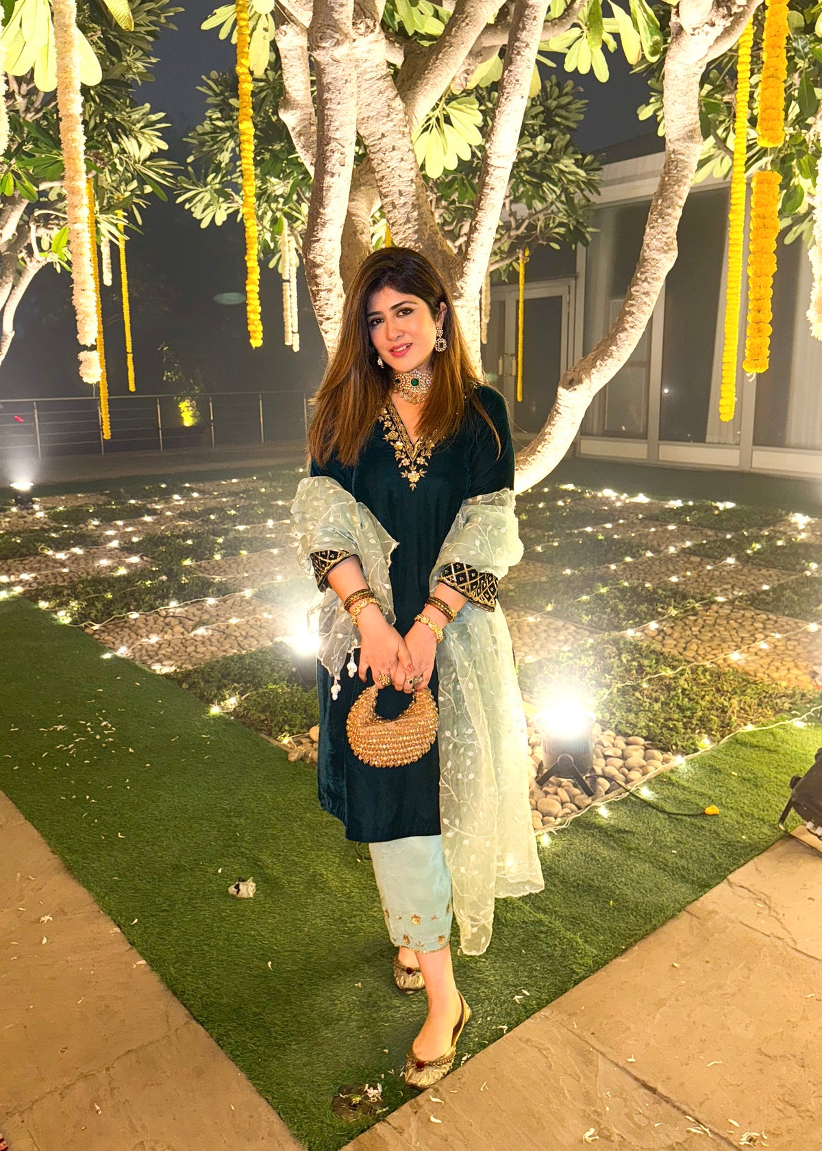 Varsha Dhingra x Banno Velvet Kurta Set