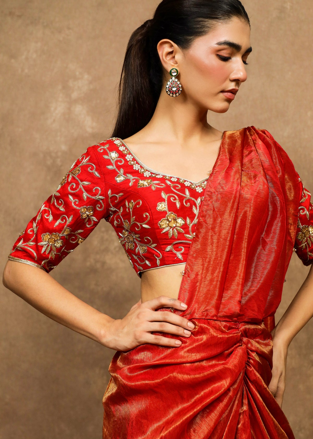 Ayrah Double Drape Saree Set