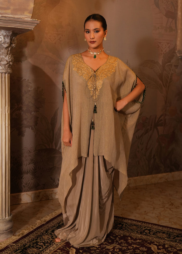 Namya Crushed Tissue Cape Drape Set