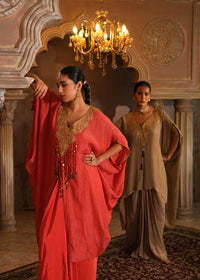 Namya Crushed Tissue Cape Drape Set