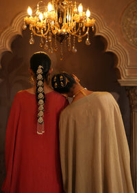 Namya Crushed Tissue Cape Drape Set