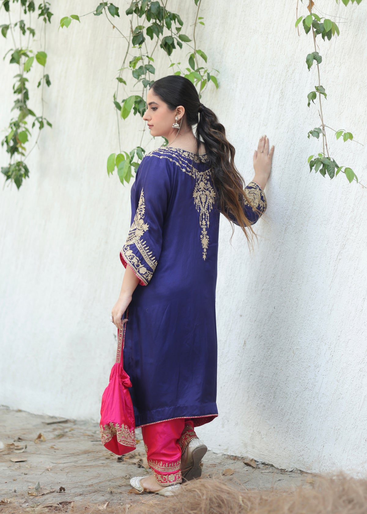 Chandni Purple Choga Set