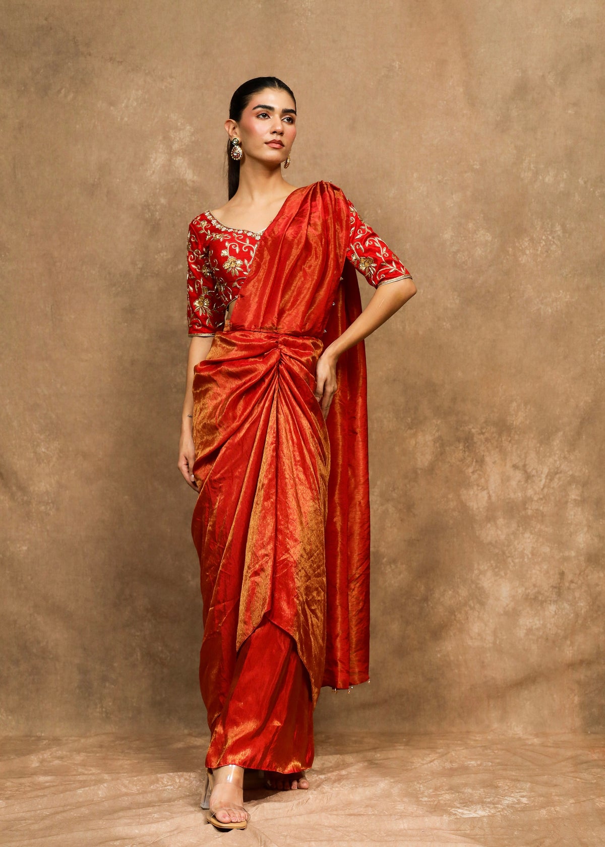 Ayrah Double Drape Saree Set