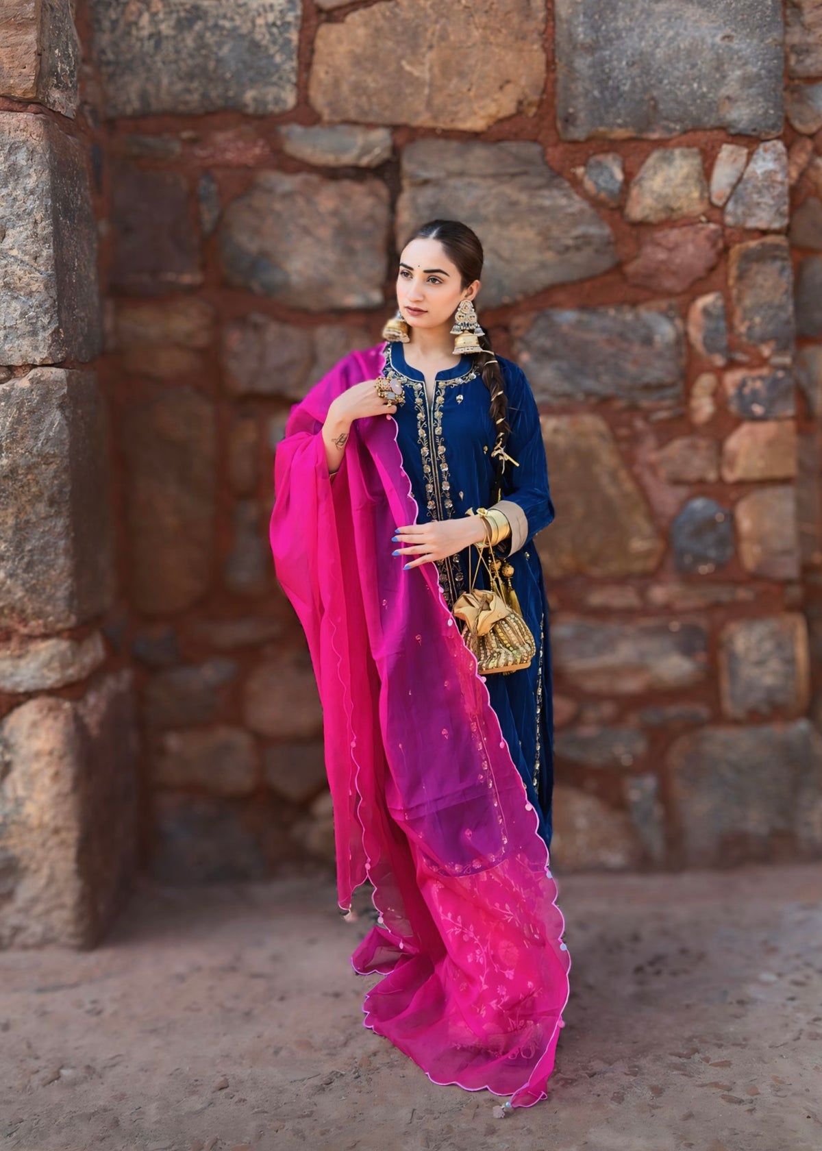 Gargi Singh x Dewaani Velvet Kurta Set