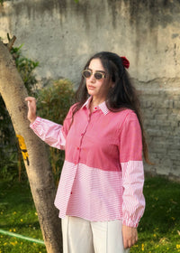 Stripes Switch Red Shirt