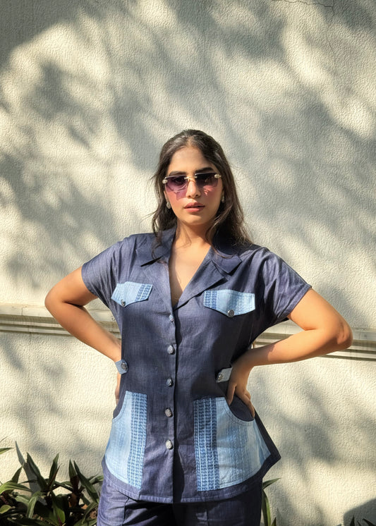 Denim Dial Blazer