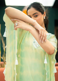 Inara Mint Green Tie & Dye Kaftan