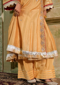 Iraas Golden Yellow Angrakha Set
