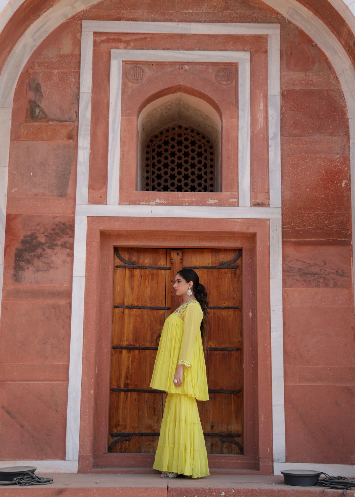 Jhalak Lime Green Anarkali Set