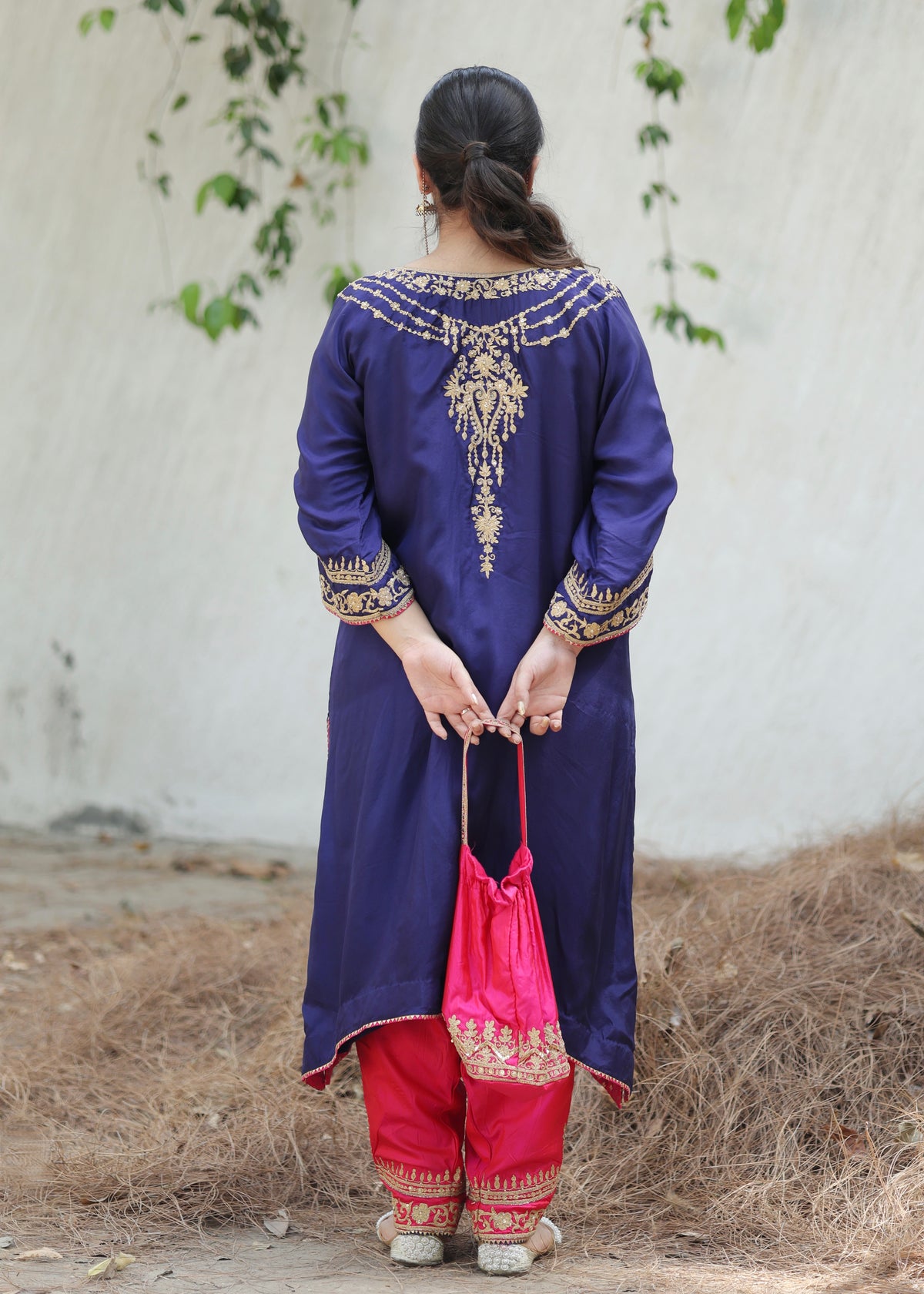 Chandni Purple Choga Set