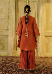 Anvaya Burnt Orange A-Line Kurta Set