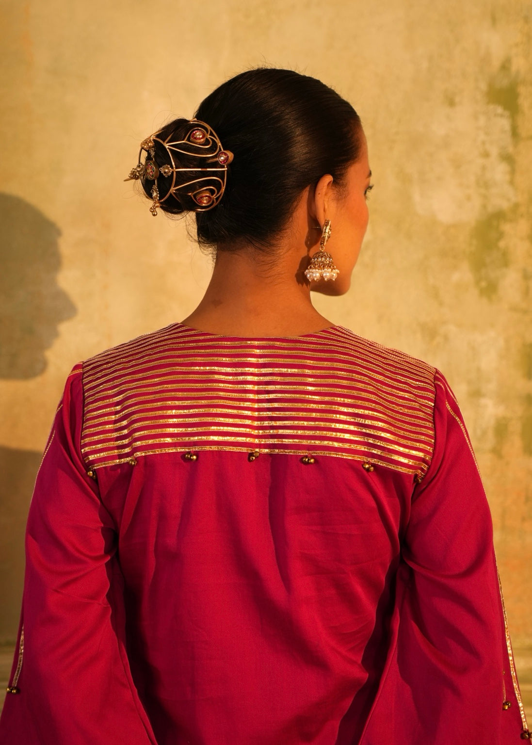Iraaj Magenta Gota Kurta Set