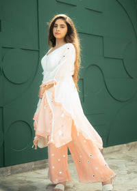 Gia Pink White Ombré Kaftan Set