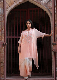 Khwaab Pink Ombré Kaftan Set