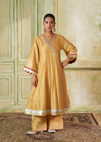 Iraas Golden Yellow Angrakha Set