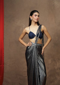 Naar Midnight Blue 2.0 Conceptual Drape Saree