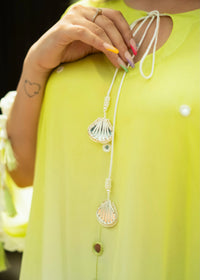 Ada Green White Ombré Kaftan Set