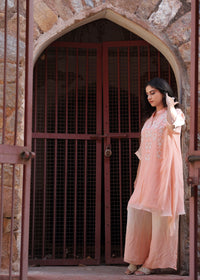 Khwaab Pink Ombré Kaftan Set
