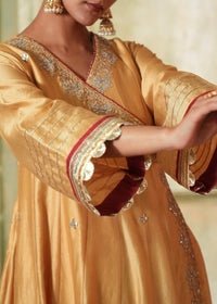Iraas Golden Yellow Angrakha Set