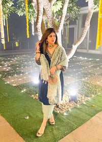 Varsha Dhingra x Banno Velvet Kurta Set