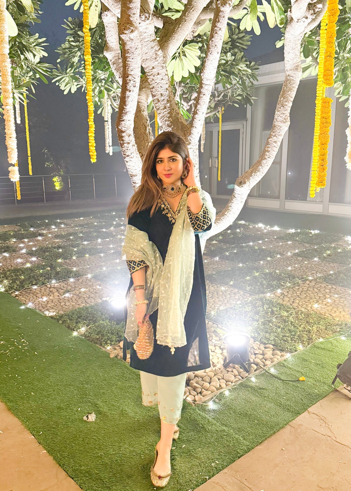 Varsha Dhingra x Banno Velvet Kurta Set