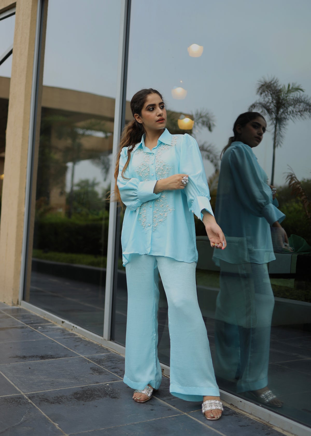 Kyrah Blue Co-ord Set