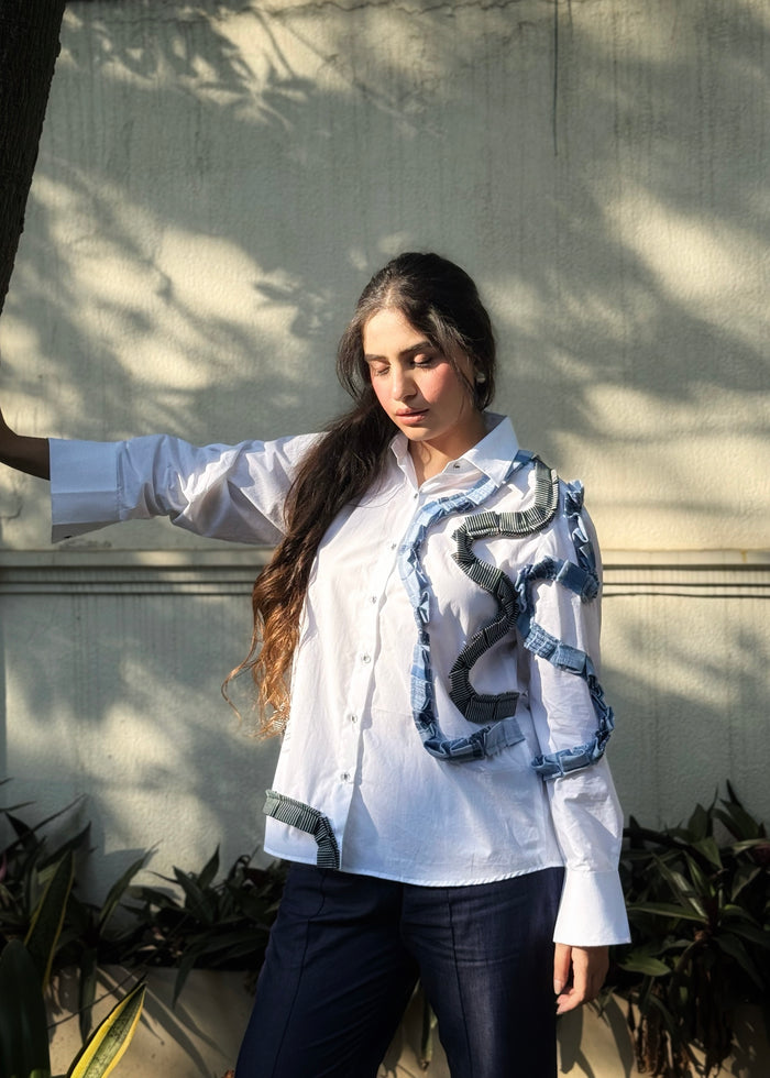 Triocinno Denim Waves Shirt