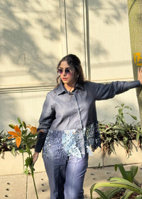 Inkcut Bloom Denim Shirt