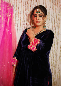 Haseena Silk Velvet Kurta Set