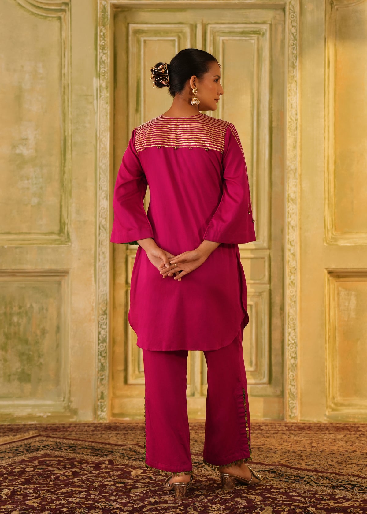 Iraaj Magenta Gota Kurta Set