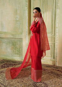 Bahaar Cherry Red Farshi Salwar Set