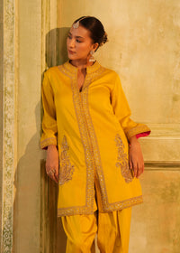 Amorah Mustard Yellow Kurta Set