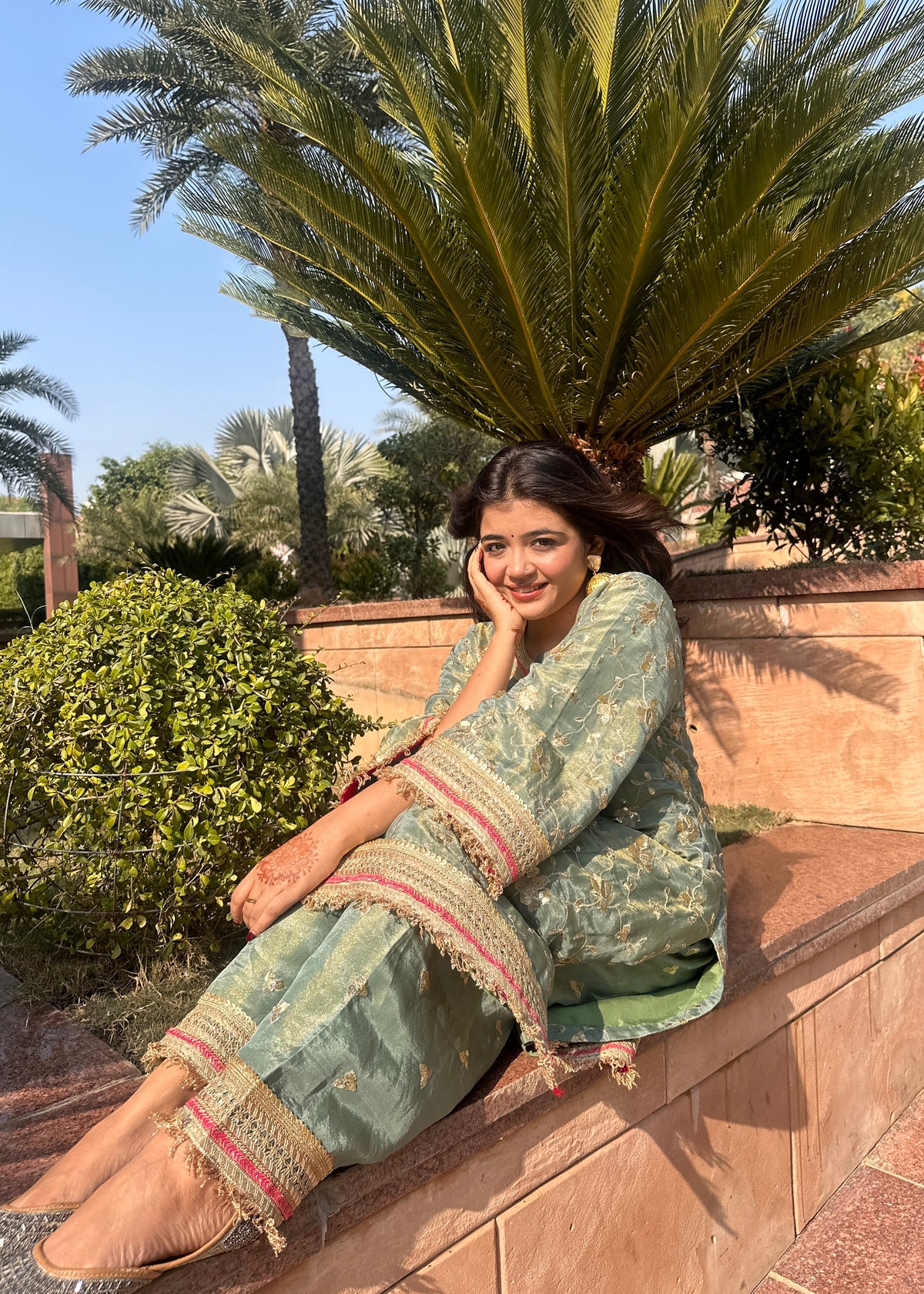 Gaurie Rohatgi x Rubab Green Choga